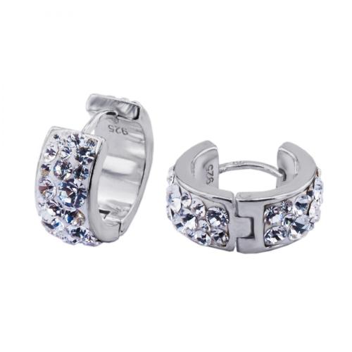 Orecchini d'argento con cristalli da Sw® SO373 Crystal