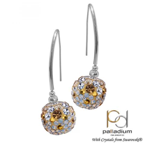 Orecchini d'argento con cristalli da Sw® SO331 Vintage