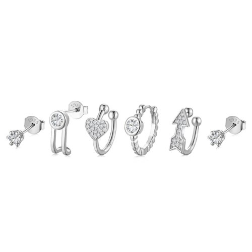 Set di orecchini in argento "Freccia d'amore"