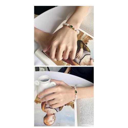 Bracciale in argento con perle "Charm"