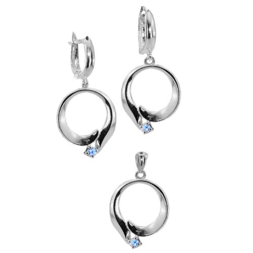 Set d'argento con zirconi 7107