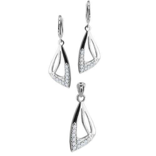 Set d'argento con zirconi 7109