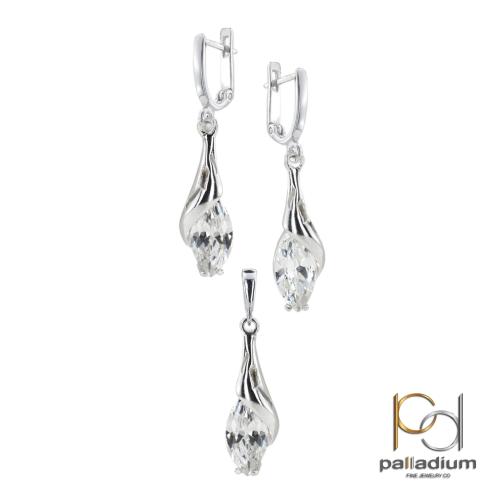 Set d'argento con zirconi 7158