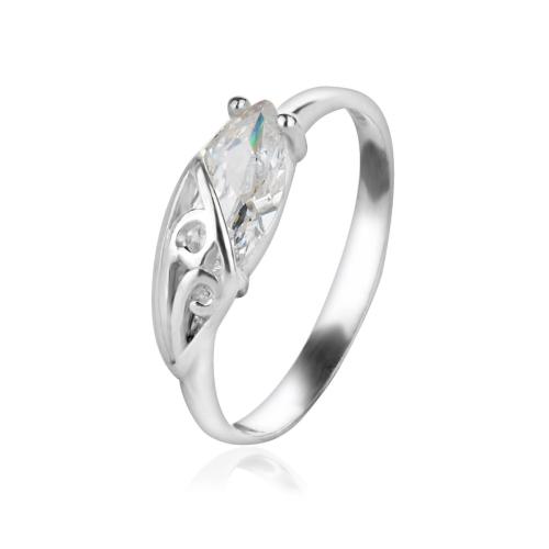 Set di orecchini, medaglione e anello in argento con zirconio 7169