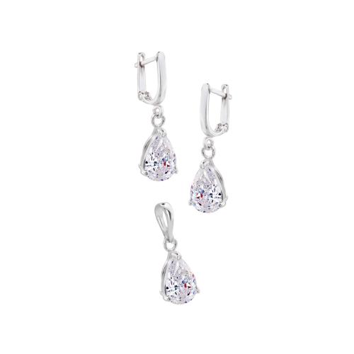 Set di orecchini e pendente in argento 7172