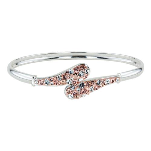 Bracciale d'argento con cristalli Sw® SG431 Peach Gold