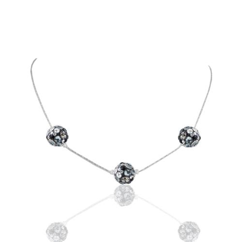 Collana d'argento con cristalli Sw® SK512 Late Night