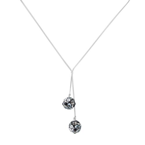 Collana d'argento con cristalli Sw® SK513 Late Night