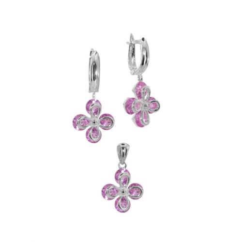 Set d'argento con zirconi 7100