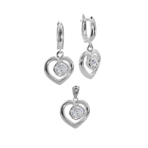 Set d'argento con zirconi 7102