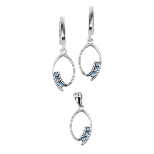 Set d'argento con zirconi 7104