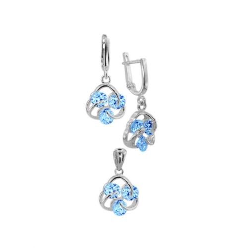 Set d'argento con zirconi 7112