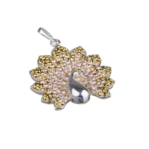 Pendente in argento con cristalli Sw®  SM266 Aurum and Light Peach