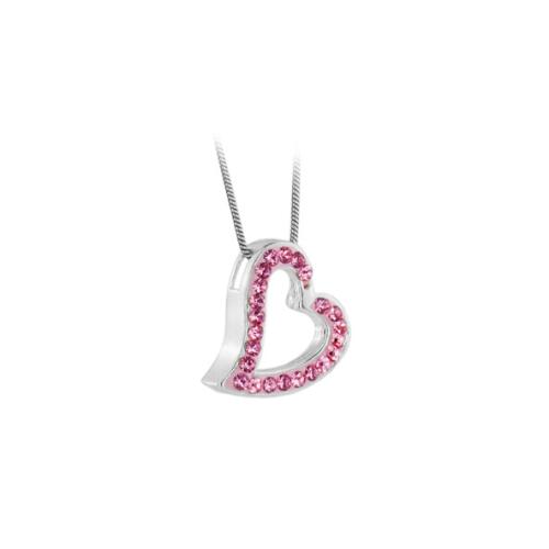 Pendente in argento con cristalli Sw®  SM280 Light Rose