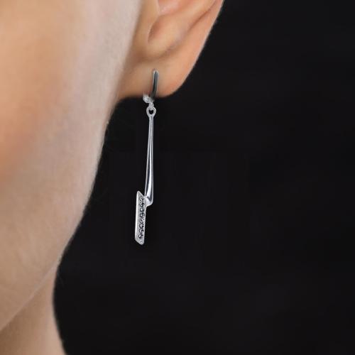 Orecchini d'argento con cristalli da Sw® SO374 Crystal