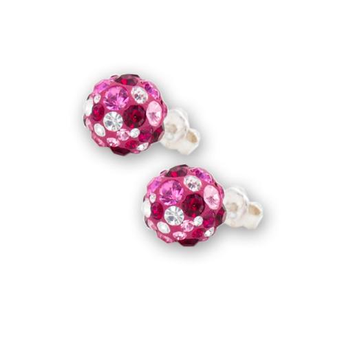 Orecchini in argento con cristalli Sw® SO302 Bold Rose