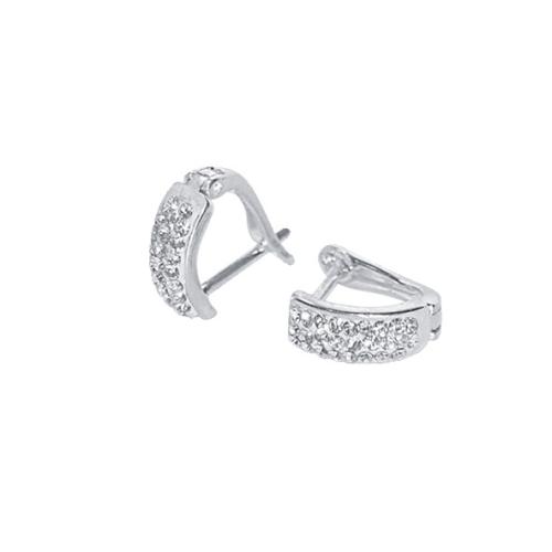 Orecchini in argento con cristalli Sw® SO307 Crystal