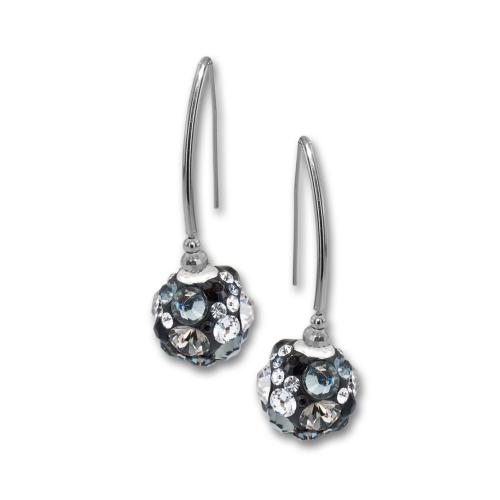 Orecchini in argento con cristalli Sw® SO331 Late Night